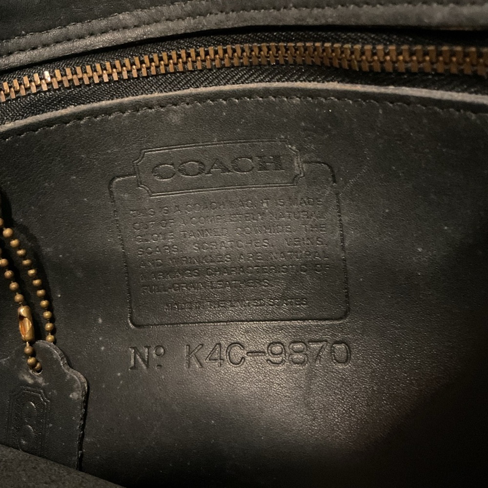 SOLD! SOLD! 9870 Court black leather crossbody shoulder dress purse tote bag - Picture 4 of 8